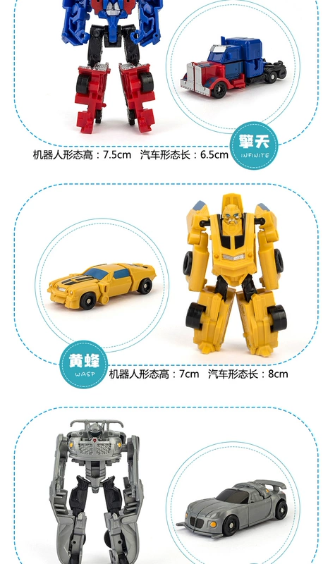 Đồ chơi biến hình King Kong 5 Mini Pocket Optimus Đồ chơi trẻ em Bumblebee Bộ lắp ráp mô hình câu đố - Gundam / Mech Model / Robot / Transformers