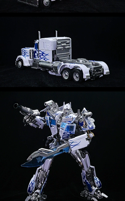 Đồ chơi biến hình King Kong Black Mamba Blue và White sứ White SS chọc trời Robot Model Phiên bản phim Boy - Gundam / Mech Model / Robot / Transformers