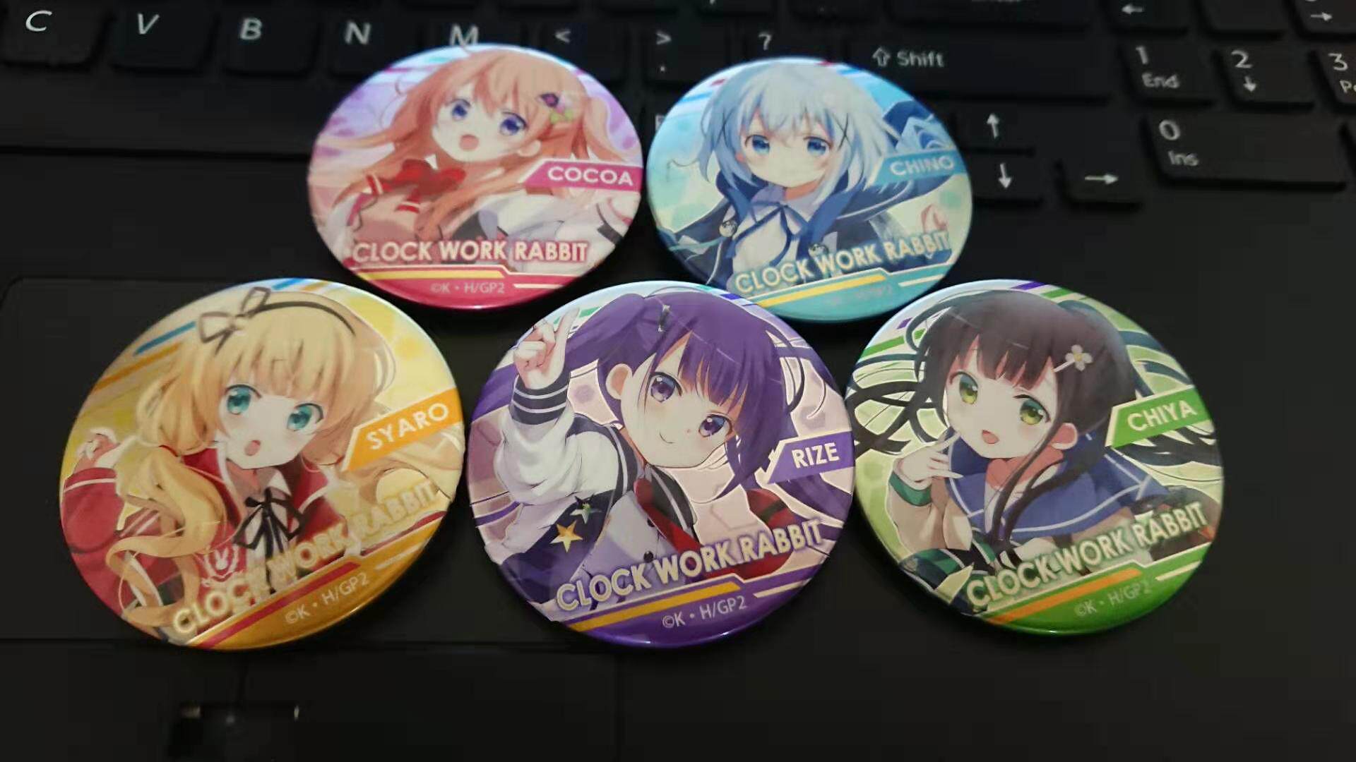 (C96 Spot) Point Rabbit Zhi Nai yarn Road Note badges, bar Chirping Painting