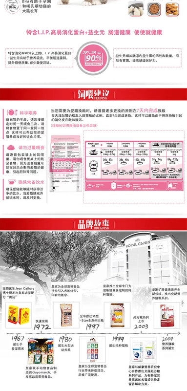 Thức ăn cho mèo Royal kitten cho mèo BK34 thức ăn chủ yếu cho mèo từ tháng 1 đến tháng 4 bánh sữa cho mèo thức ăn cho thú cưng 10kg thức ăn khô cho mèo - Cat Staples