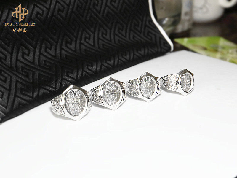 Bague HONGLIYIJEWELRY    en Argenterie - Ref 3086740 Image 35