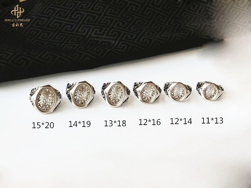 Bague HONGLIYIJEWELRY    en Argenterie - Ref 3087615 Image 25