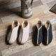 Chinese style linen retro men's shoes Chinese style old Beijing cloth shoes lazy shoes one-legged low-cut meditation shoes for men