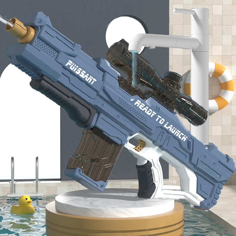 Children's baby automatic water gun high pressure large large capacity water fight burst rechargeable electric water gun toy