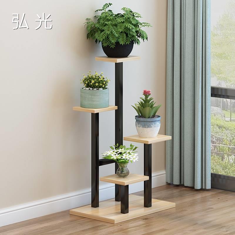 Balcony iron shelf floor decorated flower pot frame green floor floor floor floor floor floor floor floor floor