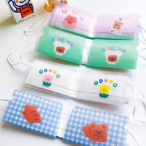 Disposable Mask Temporary Storage Clip Patron Saint Cartoon Folding Containing Portable Carry-on use of mask box Cubs
