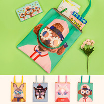 Shopping handbag female Light office worker waterproof Japanese Korean version of cute girl heart student schoolbag ins Net Red