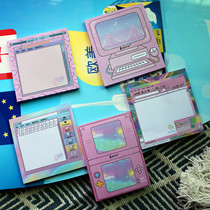 Japan and South Korea colorful sticky note book cute color message note small note office label high school students can tear without stickiness