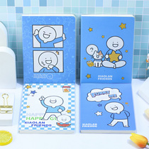 Student Small Blue Blue Friends Series PVC Gum Cover This A5 Crossline Writing Creativity Cute Day Remember This Handbill