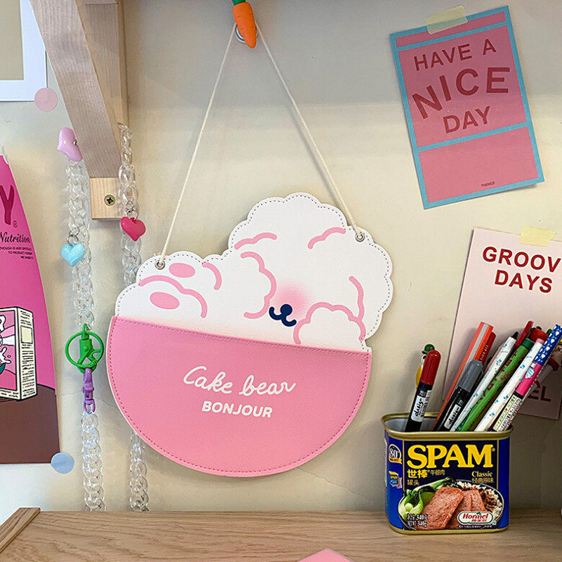 Student cute girl heart ins Net red cosmetics wall-mounted storage box glasses key treasure hair ring hairclip