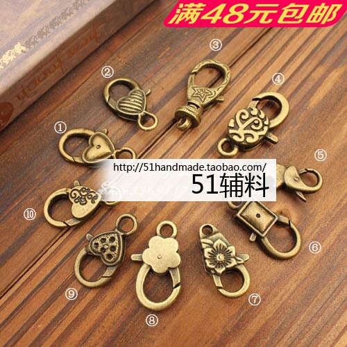 DIY Handmade Ornament Accessories Antique Small Objects Ancient Bronze Specialty Lobster Button Multi-Entry Manufacturer Authorized Promotion