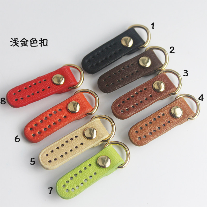 DIY handmade fabric hand sewn straight strips round scalp buckle handmade cloth art DIY luggage with connection accessories 51 accessories