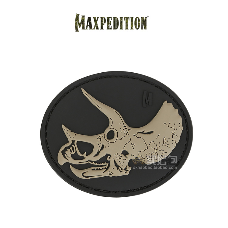 美 马 Maxpedition Triangle Vòi Xương PVC Sticker Ba Lô Sticker Ngù Vai Phụ Kiện Quần Áo miếng dán logo quần áo	
