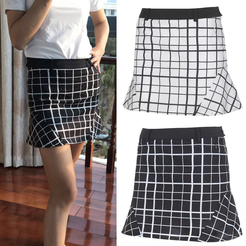 South Korean golf short skirt Women Summer golf elastic breathable large size Short skirt pants Fashion 100 hitch sports Ball pants