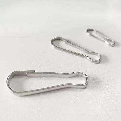 Металлический аксессуар для ключей с застежкой из нержавеющей стали, анти-кража