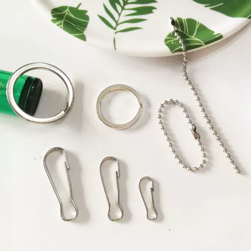 Металлический аксессуар для ключей с застежкой из нержавеющей стали, анти-кража