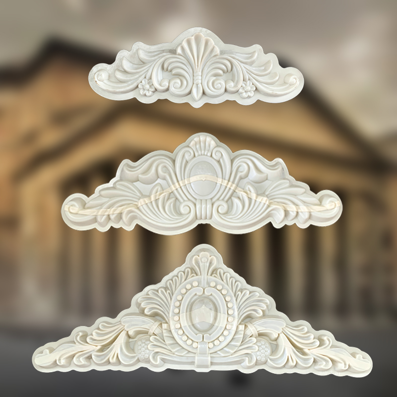 Embossed mountain flower mold wall decorative flower plate model cement prefabricated cast-in-place plastic building template window flower shape