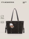 Ctlnokegin Mulxue Rhine Tote Bag Women's Large Capacity Autumn and Winter Commuting Bag Handheld Large Bag Shoulder Bag