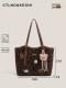 Ctlnokegin Leopard Print Tote Bag 2026 New Model Super Popular Large Capacity Class Commute Niche Shoulder Underarm Bag
