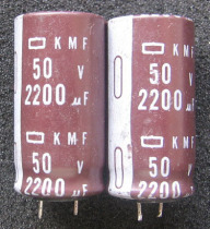 Japan chemical 2200uf 50V electrolysis:suitable for audio power supply filtering