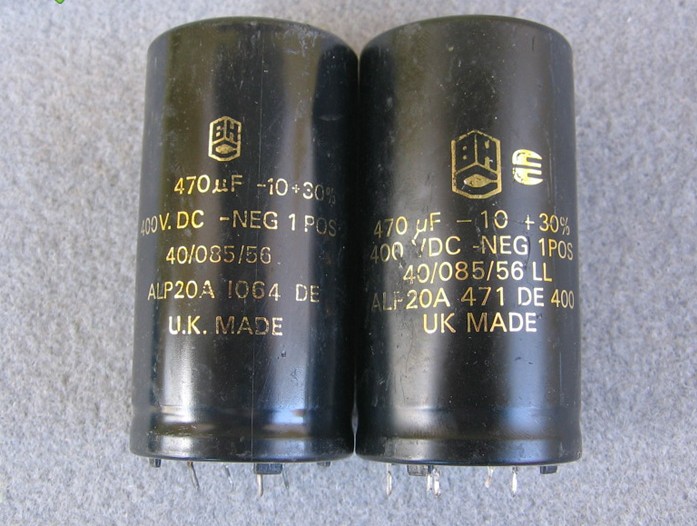 British BHC gold brand electrolytic capacitor 470u 400V five-pin ALP20A series