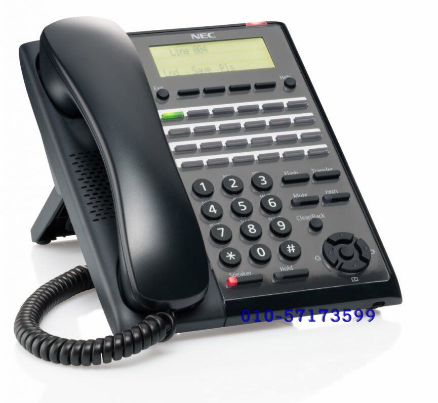 NEC SL2100 IP PBX 12-key IP7WW-24TXH-A1 TEL(BK) 24-key dedicated wired telephone