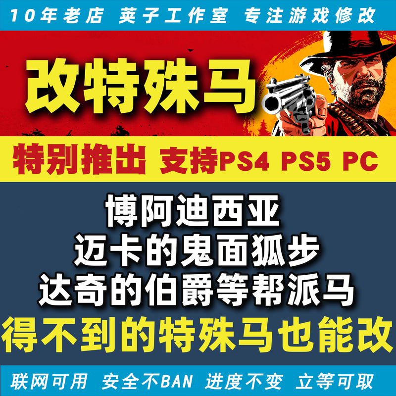 Ps4Ps5Pc Red Dead Redemption 2 Save File Modification: Marauder, Aditya, Ghostface, Mica, Fox Trot, Count Ducky