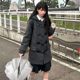 Huaqianzhu original Kurihara coat, college style school supply sense jk uniform, medium and short gray hooded coat