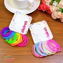 Spot cute soft soft Japanese Claires silicone rubber band children high stretch durable Hairband