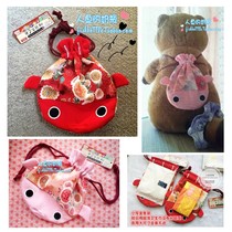 Spot Japanese style Japanese and wind drawstring pocket cloth carp candy bag put aunt towel goldfish coin purse