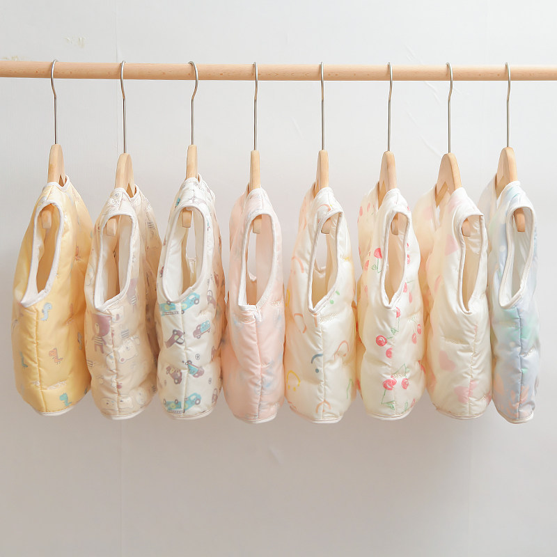 Girls vest autumn and winter new 21 baby 1-5 years old 3 little baby lightweight down cotton warm liner cartoon top