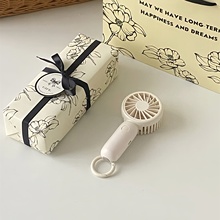 Handheld small fan with silent buckle, portable for students and children, mini charging small electric fan, continued