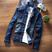 Xuân-thu mới áo khoác denim nam trẻ trung phiên bản Hàn Quốc của xu hướng đẹp trai Áo khoác mỏng quần áo sơ mi giản dị