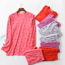 Fat plus size thermal underwear The year of life thickened warm womens cotton autumn clothes autumn pants Womens suit for the elderly