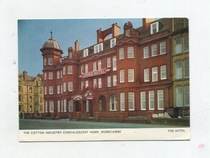 1971 UK actual postcard old postcard Morecambe Cotton Industry Sanatorium Queens Stamps
