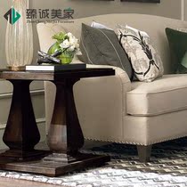 French simple solid wood antique retro coffee table American country coffee table phone side few corner casual table