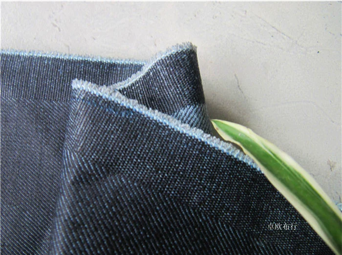 Rõ ràng vải denim vải nặng giẻ rách vải thủ công đàn hồi vai nhỏ trở lại ví Nhật Bản vải tự làm