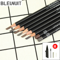 BLEUNUIT Deep blue eyebrows Hard lead natural Upper color brow waterproof without fainting black Phantom shaping knife frontal pen