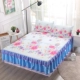 mô hình mạng đỏ ren băng lụa mat ba mảnh gấp giường váy phong cách bedspread 1.8m đôi mùa hè ghế lạnh - Thảm mùa hè