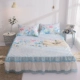 mô hình mạng đỏ ren băng lụa mat ba mảnh gấp giường váy phong cách bedspread 1.8m đôi mùa hè ghế lạnh - Thảm mùa hè