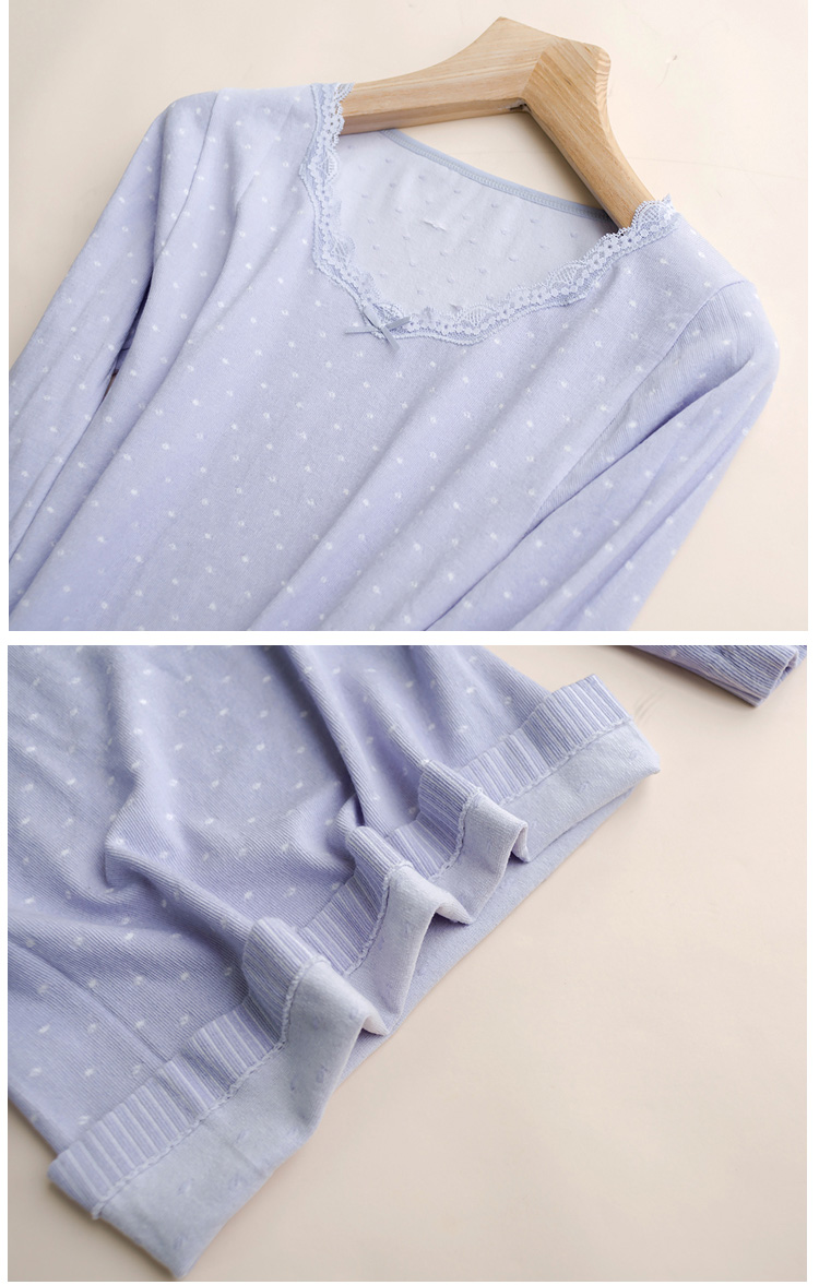 Đầu mùa thu Qiuyi Qiu quần body đồ lót nữ cotton đáy quần len mùa thu và mùa đông Slim học sinh ấm áp quần áo giữ nhiệt đẹp