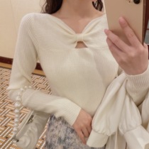 Plum cooked tight-fitting inner top bottoming sweater womens 2021 Autumn New slim slim pullover sweater