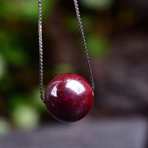 Natural raw ore cinnabar transfer beads necklace pendant pendant imperial purple gold sand choker this year men and women pendant