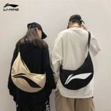 Li Ning, модная вместительная и большая сумка на одно плечо для отдыха для влюбленных, трендовая сумка через плечо, поясная сумка