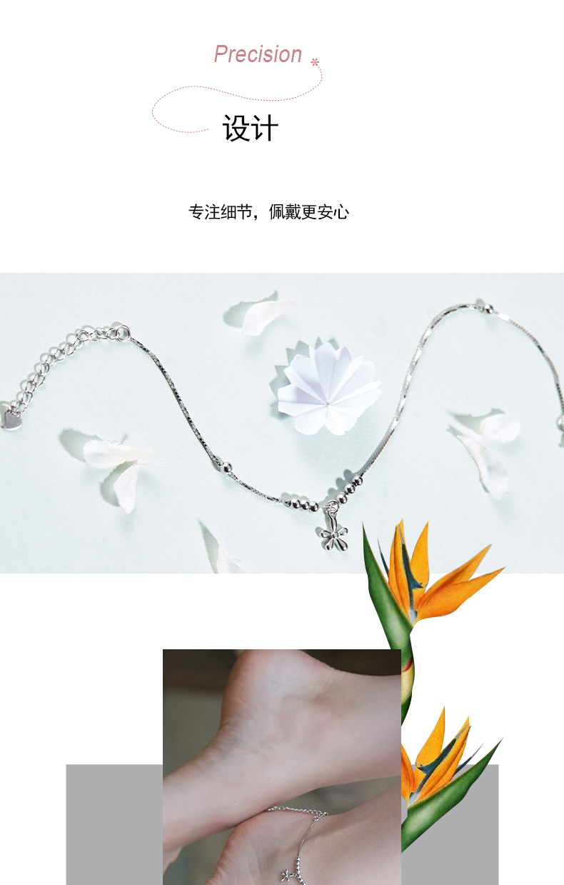 Bracelet de cheville Femme en Argenterie - Ref 3103384 Image 15