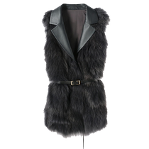 YINER Yiner specializes in womens winter white goose down lining fox fur down with belt