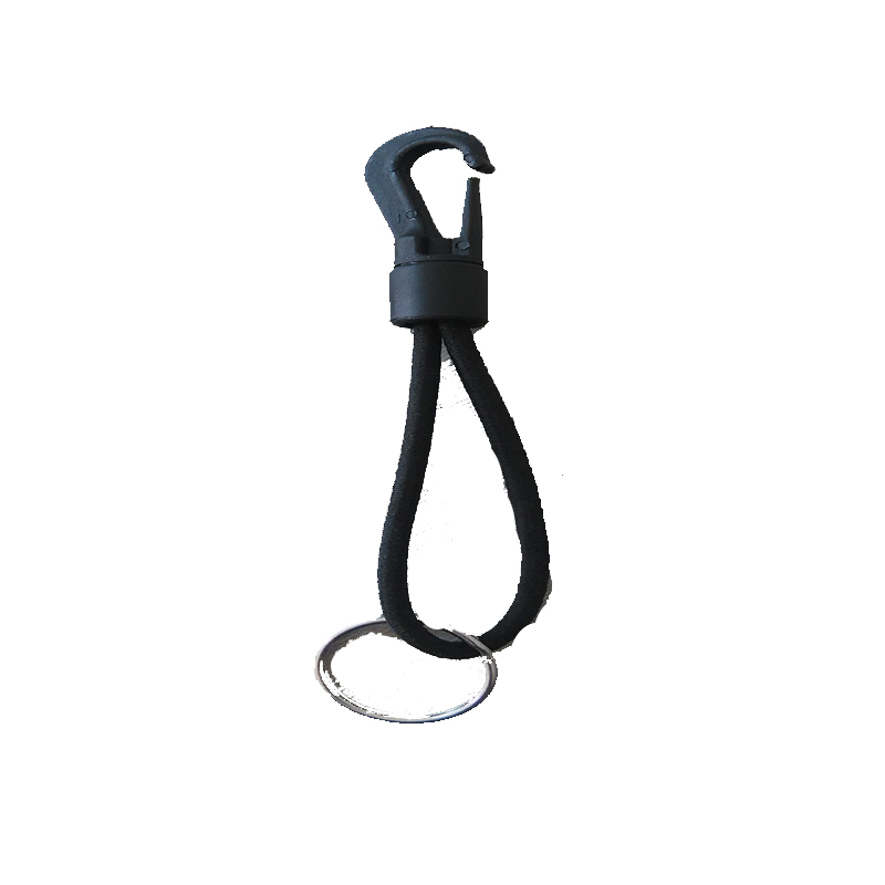 DIY logistics packaging buffer protection material hanging buckle black stainless steel ring 10cm elastic rope hook rope buckle