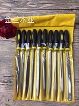 File set Woodworking grinding tools Small frustration knife assorted steel file Metal triangle semicircle mini plastic file wood rub