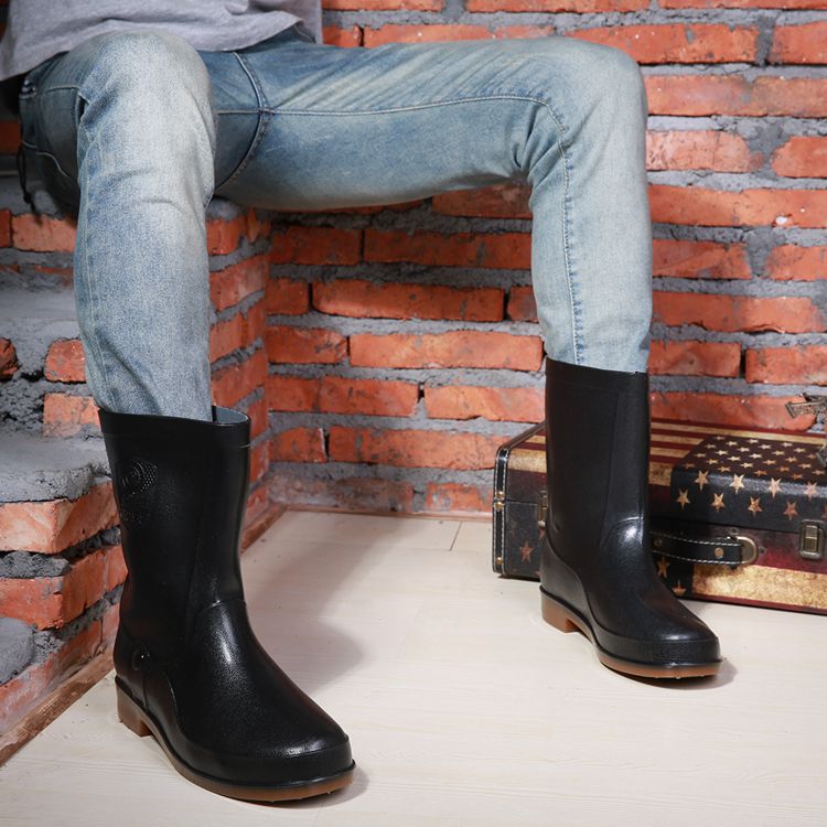 Chaussures - bottes caoutchouc homme pour hiver - semelle tendon - Ref 974098 Image 13
