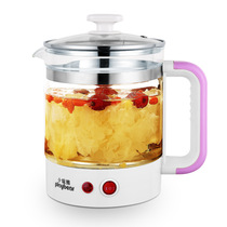 Little play bear health pot multi-function boiled tea glass pot thickened High Borosilicate Glass health pot gift customization